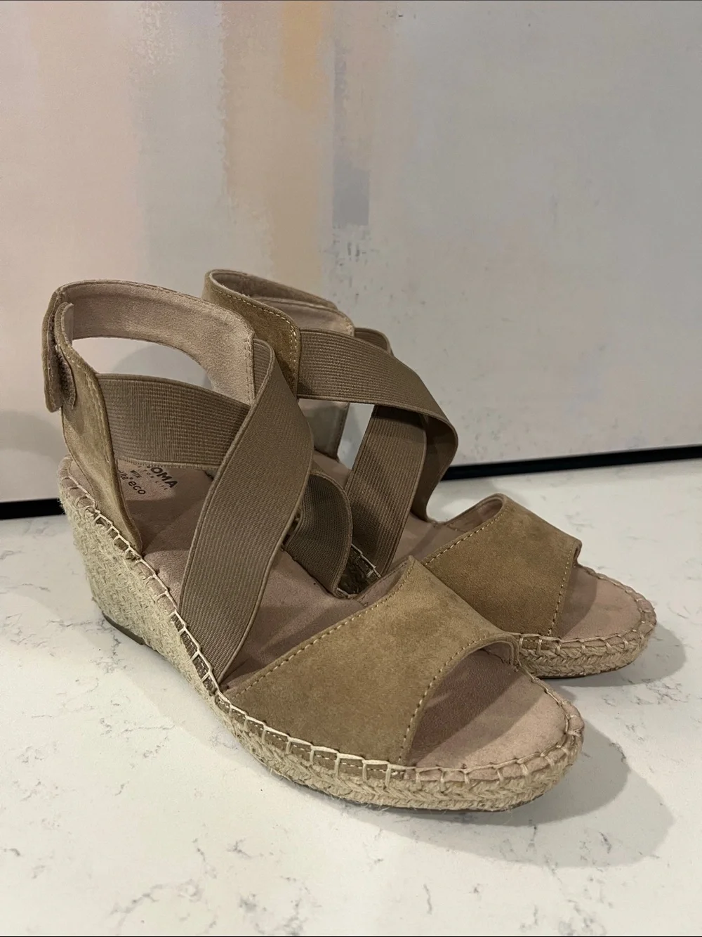 Sonoma Goods For Life Hornbeam women's espadrille wedges size 8